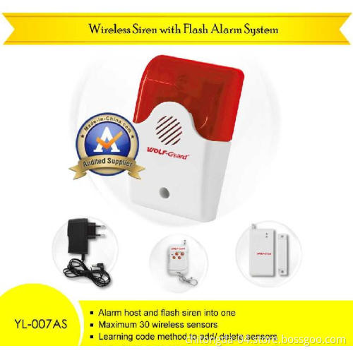 Mini Spot Alarm Siren With Flash Light & Sound (YL-007AS)